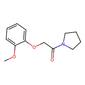 2-(2-Methoxyphenoxy)-1-(1-pyrrolidinyl)ethanone structure