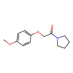 Pyrrolidine, 1-((4-methoxyphenoxy)acetyl)- structure