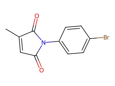1H-Pyrrole-2,5-dione, 1-(4-bromophenyl)-3-methyl- structure