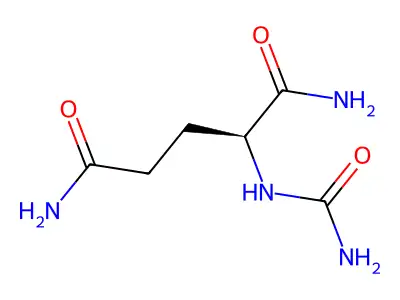 N(alpha)-carbamoylglutamine-1-amide structure