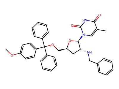 2'BzNH-5'(4MeOTrityl)dT structure