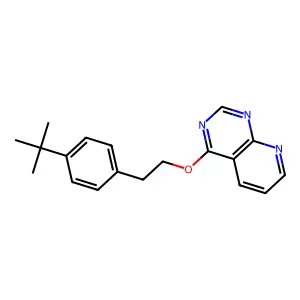 Pyrido[2,3-d]pyrimidine, 4-[2-[4-(1,1-dimethylethyl)phenyl]ethoxy]- structure
