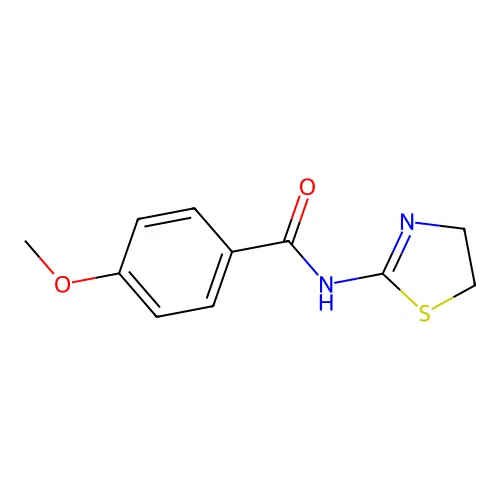 N-(4,5-dihydro-1,3-thiazol-2-yl)-4-methoxybenzamide structure