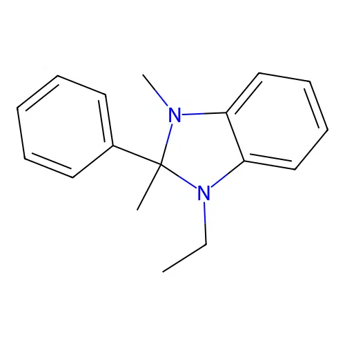 1-Ethyl-2,3-dimethyl-2-phenylbenzimidazole structure