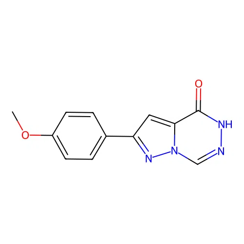 2-(4-methoxyphenyl)pyrazolo[1,5-d][1,2,4]triazin-4(5H)-one structure