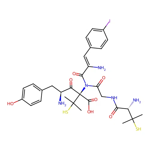 Enkephalin, pen(2,5)-4'-iodo-phe(4)- structure