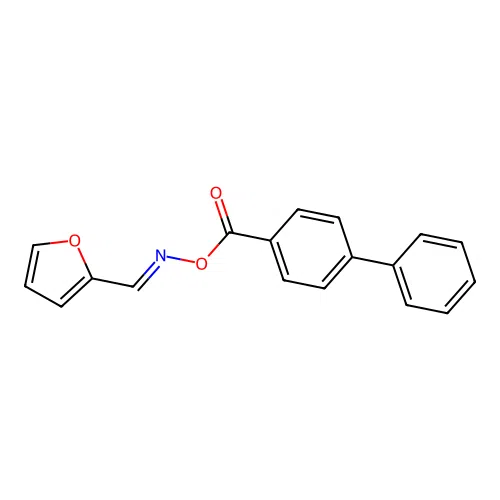 [(E)-furan-2-ylmethylideneamino] 4-phenylbenzoate structure