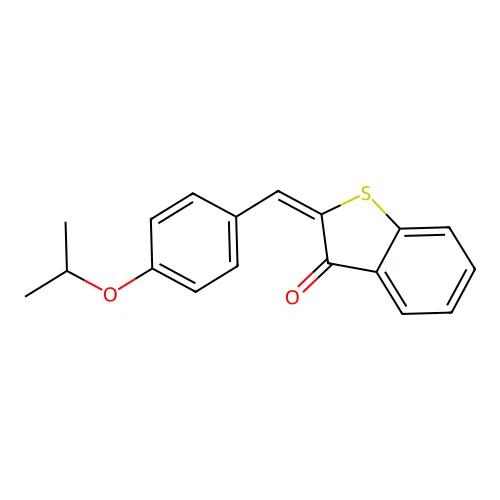 2-(4-isopropoxybenzylidene)-1-benzothiophen-3(2H)-one structure