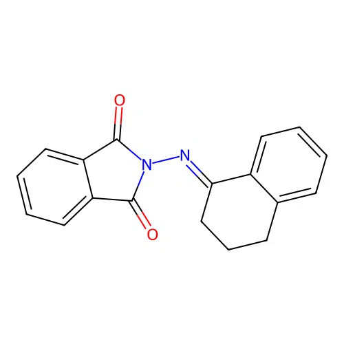 2-[(1E)-3,4-dihydronaphthalen-1(2H)-ylideneamino]-1H-isoindole-1,3(2H)-dione structure