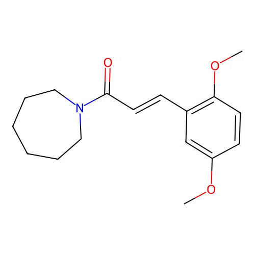 1-[3-(2,5-Dimethoxyphenyl)acryloyl]azepane structure