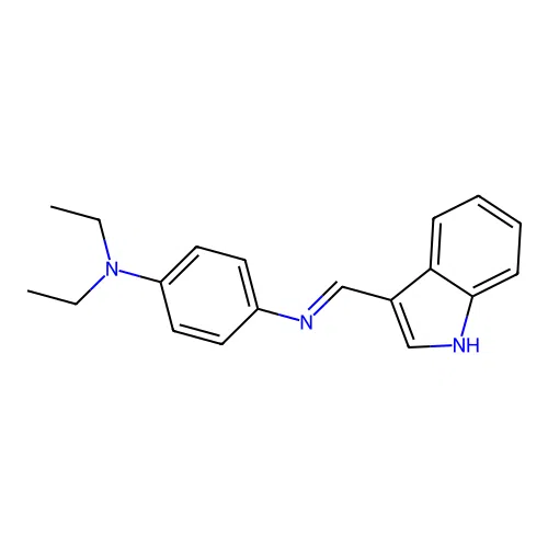 4-N,4-N-diethyl-1-N-[(E)-indol-3-ylidenemethyl]benzene-1,4-diamine structure