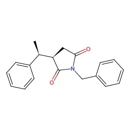 (R)-1-Benzyl-3-((S)-1-phenylethyl)pyrrolidine-2,5-dione structure