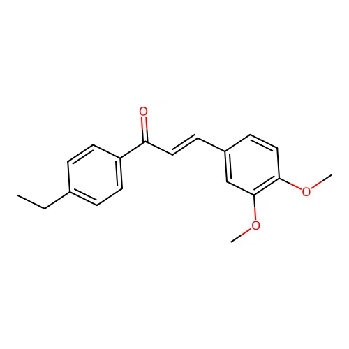 (2E)-3-(3,4-Dimethoxyphenyl)-1-(4-ethylphenyl)prop-2-en-1-one structure