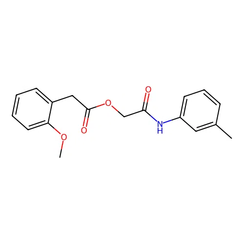 [2-(3-Methylanilino)-2-oxoethyl] 2-(2-methoxyphenyl)acetate structure