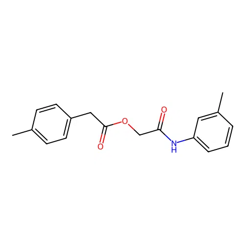 [2-(3-Methylanilino)-2-oxoethyl] 2-(4-methylphenyl)acetate structure