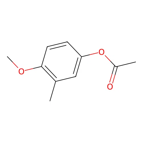 (4-Methoxy-3-methylphenyl) acetate structure