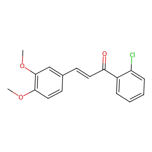 (2E)-1-(2-Chlorophenyl)-3-(3,4-dimethoxyphenyl)prop-2-en-1-one structure