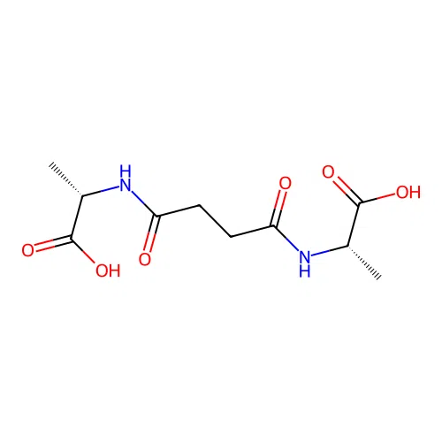DL-Alanine, N,N'-(1,4-dioxo-1,4-butanediyl)bis- structure