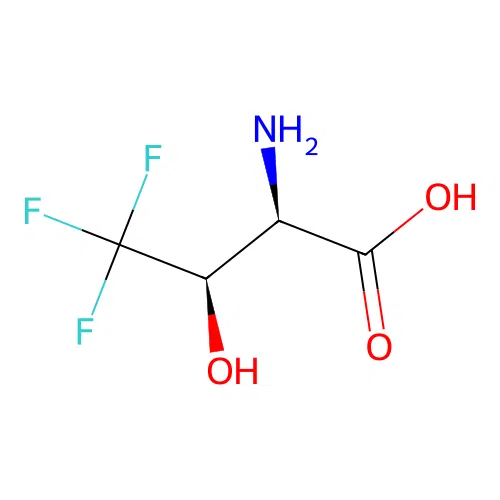 syn-(2R,3R)-4,4,4-trifluorothreonine structure