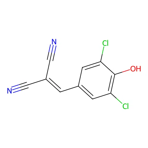 (3,5-Dichloro-4-hydroxybenzylidene)propanedinitrile structure