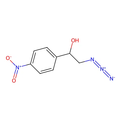 2-Azido-1-(4-nitrophenyl)ethan-1-ol structure