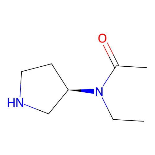 (R)-N-Ethyl-N-(pyrrolidin-3-yl)acetamide structure