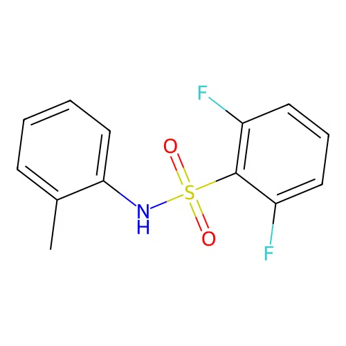 2,6-difluoro-N-(2-methylphenyl)benzenesulfonamide structure