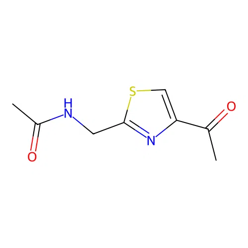 4-Acetyl-2-(acetylaminomethyl)thiazole structure