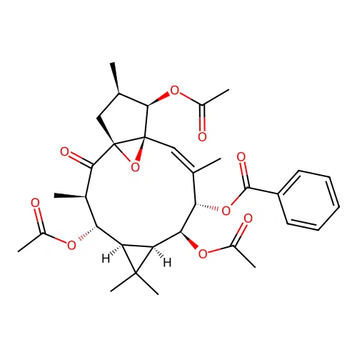 7-Benzoylingol-3,8,12-triacetate structure