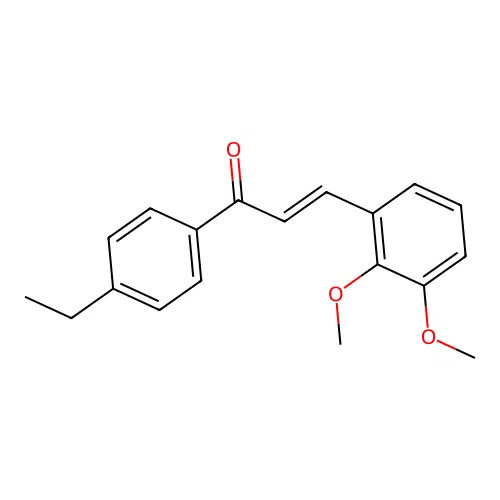 (2E)-3-(2,3-Dimethoxyphenyl)-1-(4-ethylphenyl)prop-2-en-1-one structure
