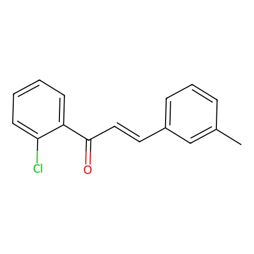 (2E)-1-(2-Chlorophenyl)-3-(3-methylphenyl)prop-2-en-1-one structure