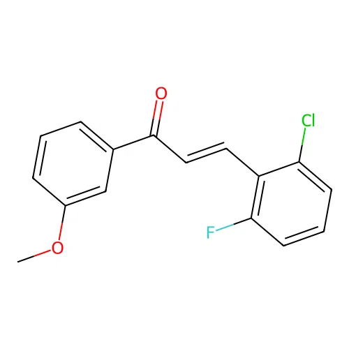 (2E)-3-(2-Chloro-6-fluorophenyl)-1-(3-methoxyphenyl)prop-2-en-1-one structure