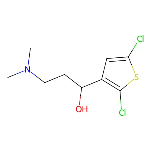 1-(2,5-Dichloro-3-thienyl)-3-(dimethylamino)-1-propanol structure