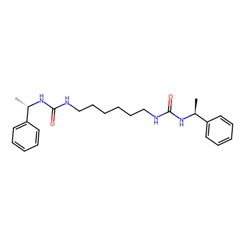 Urea, N,N''-1,6-hexanediylbis(N'-((1S)-1-phenylethyl)- structure