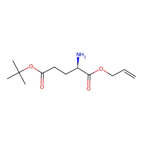 5-O-tert-butyl 1-O-prop-2-enyl (2R)-2-aminopentanedioate structure