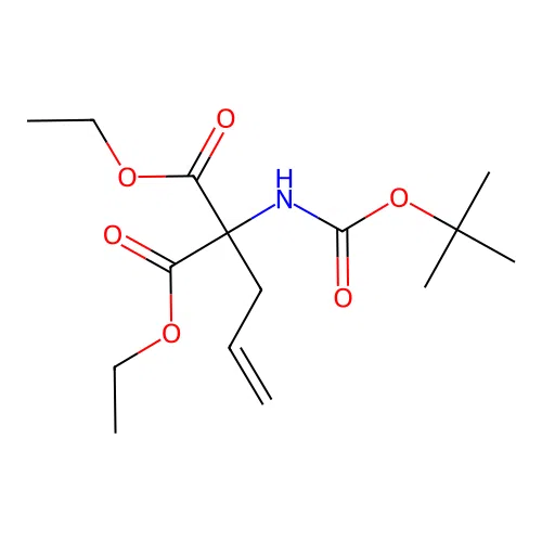 Diethyl 2-allyl-2-(tert-butoxycarbonylamino)malonate structure