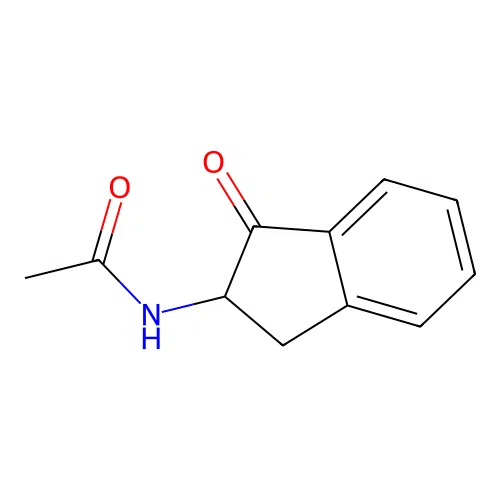 N-(1-Oxo-2,3-dihydro-1H-inden-2-yl)acetamide structure