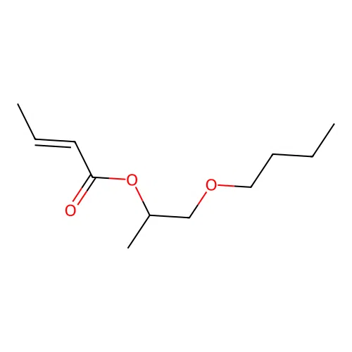 But-2-enoic acid 2-butoxy-1-methyl-ethyl ester structure