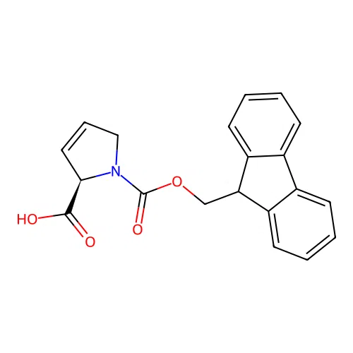 Fmoc-3,4-dehydro-L-proline structure