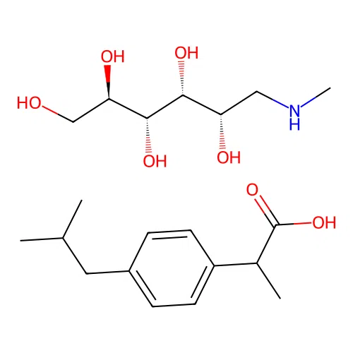 Ibuprofen meglumine structure