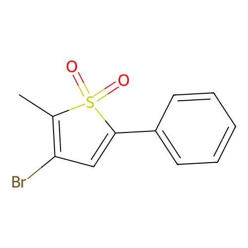 3-Bromo-2-methyl-5-phenylthiophene 1,1-dioxide structure