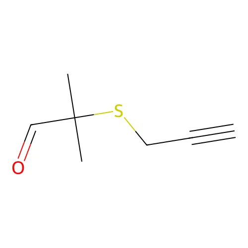 2-(2-Propynylthio)-2-methylpropanal structure