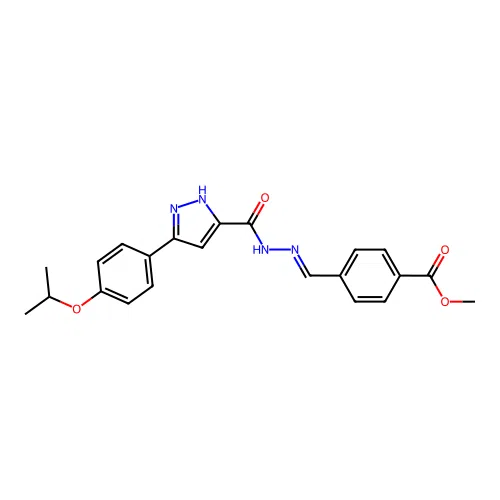 ME 4-(2-((3-(4-Isopropoxy-PH)-1H-pyrazol-5-YL)carbonyl)carbohydrazonoyl)benzoate structure
