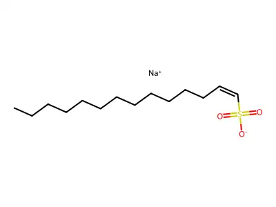 Tetradecenylsulfonic acid structure