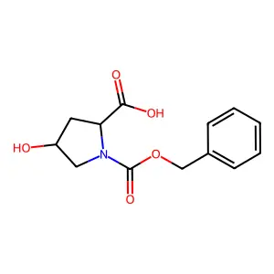 1-[(Benzyloxy)carbonyl]-4-hydroxypyrrolidine-2-carboxylic acid structure