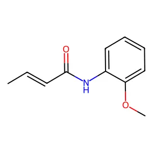(2E)-N-(2-Methoxyphenyl)-2-butenamide structure