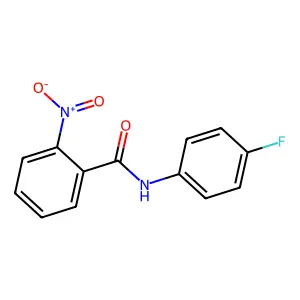 N-(4-fluorophenyl)-2-nitrobenzamide structure