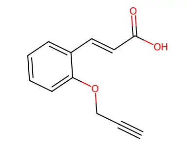 3-[2-(2-Propynyloxy)phenyl]acrylic acid structure