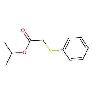 Acetic acid, (phenylthio)-, 1-methylethyl ester structure