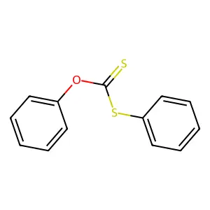 Carbonic acid, dithio-, O,S-diphenyl ester structure